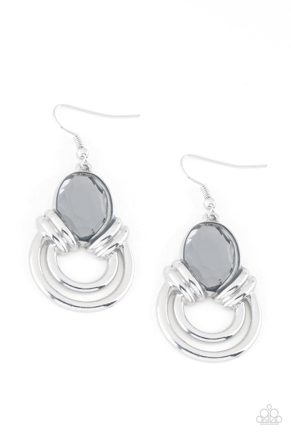 Paparazzi Accessories Earrings Real Queen - Silver