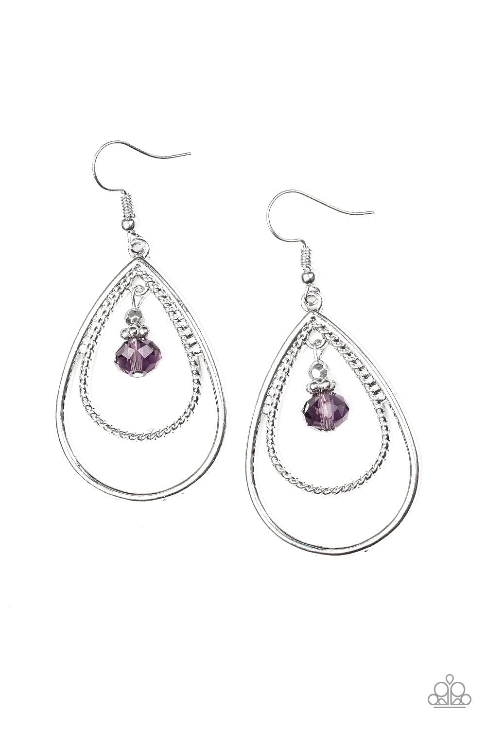 Paparazzi Accessories Earrings REIGN On My Parade - Purple