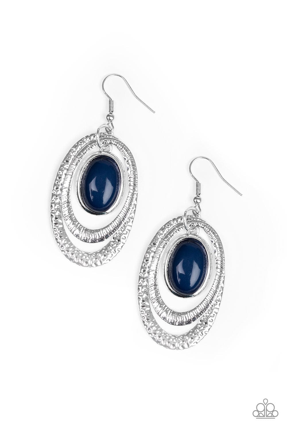 Paparazzi Accessories Earrings Seaside Spinster - Blue