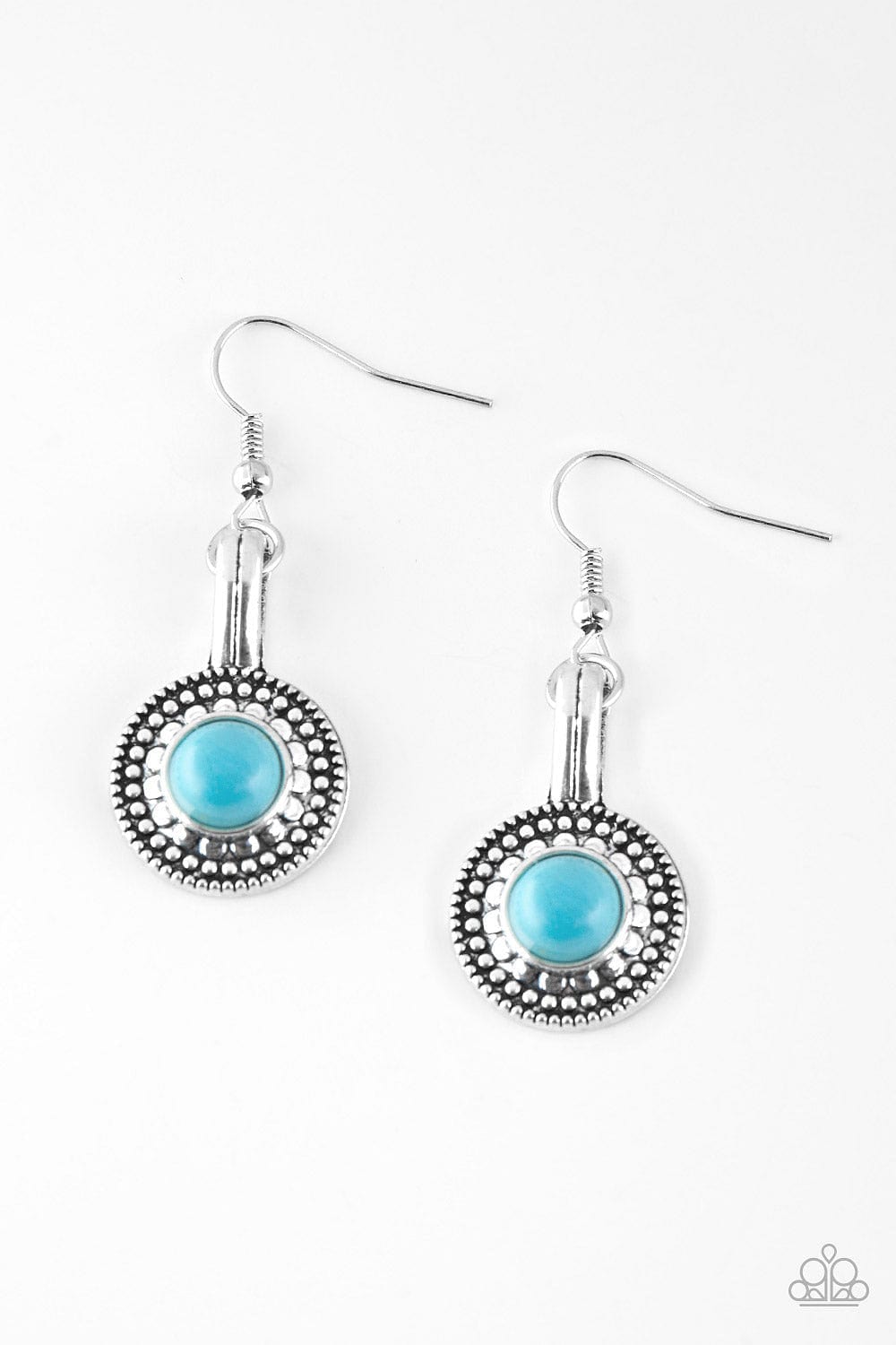Paparazzi Accessories Earrings Simply Stagecoach - Blue