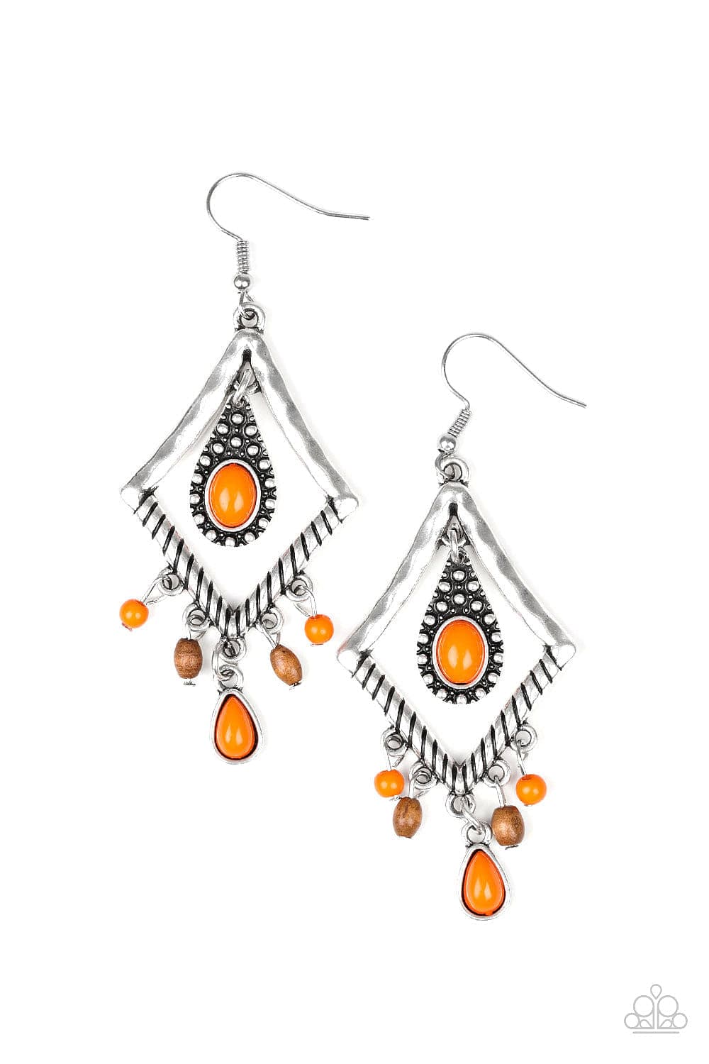 Paparazzi Accessories Earrings Southern Sunsets - Orange