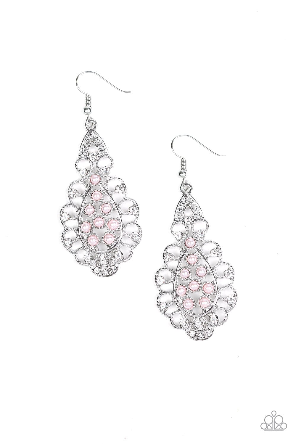 Paparazzi Accessories Earrings Sprinkle On The Sparkle - Pink