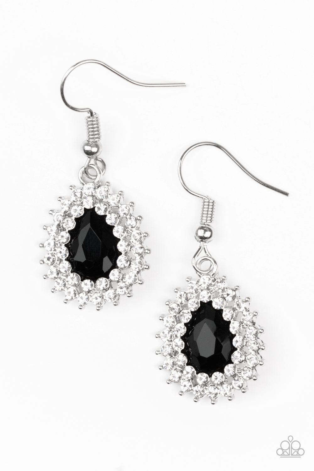 Paparazzi Accessories Earrings Star-Crossed Starlet - Black