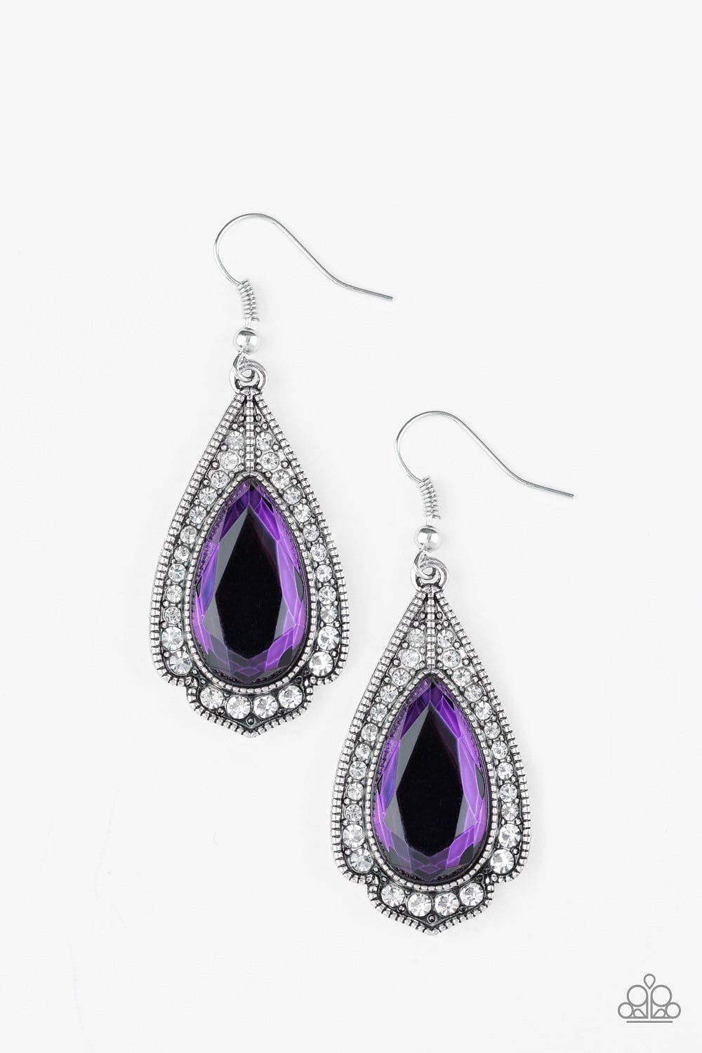 Paparazzi Accessories Earrings Superstar Stardom - Purple