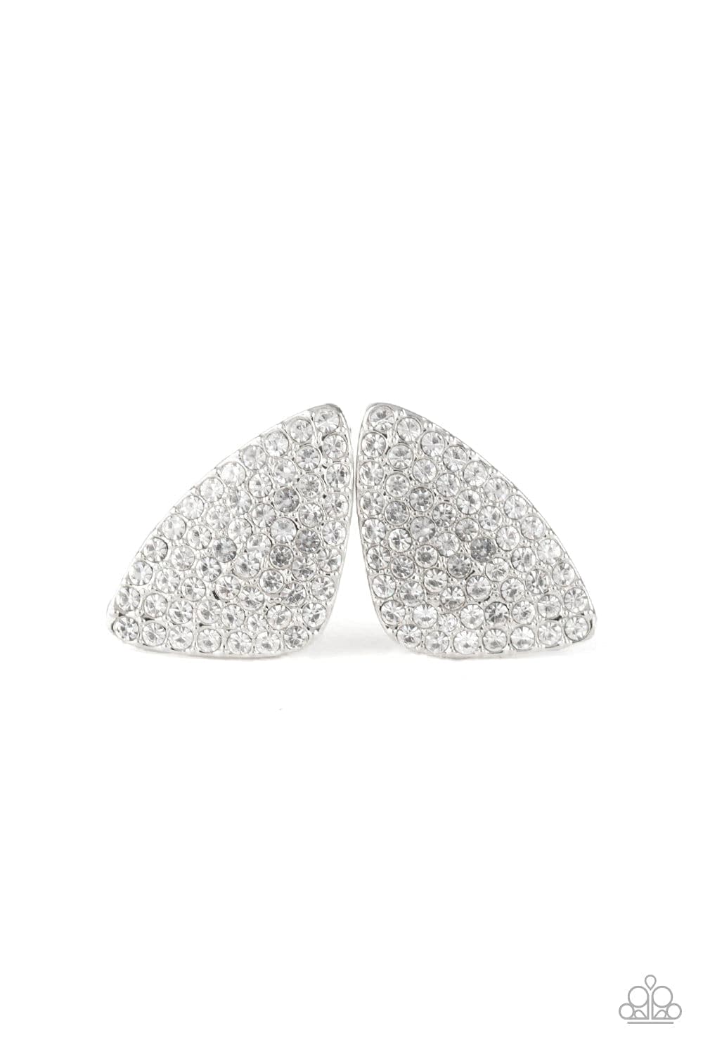 Paparazzi Accessories Earrings Supreme Sheen - White