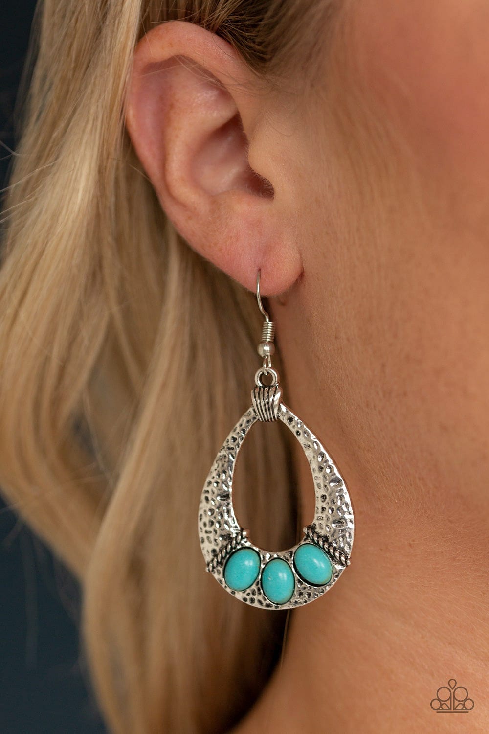 Paparazzi Accessories Earrings Terra Terrific - Blue