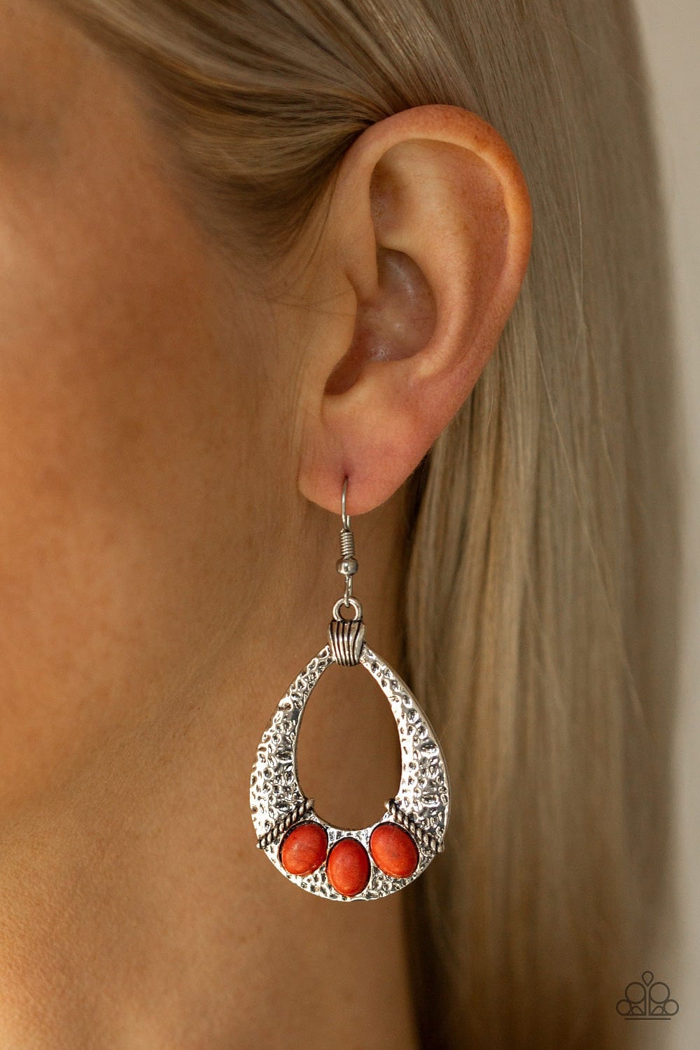 Paparazzi Accessories Earrings Terra Terrific - Orange