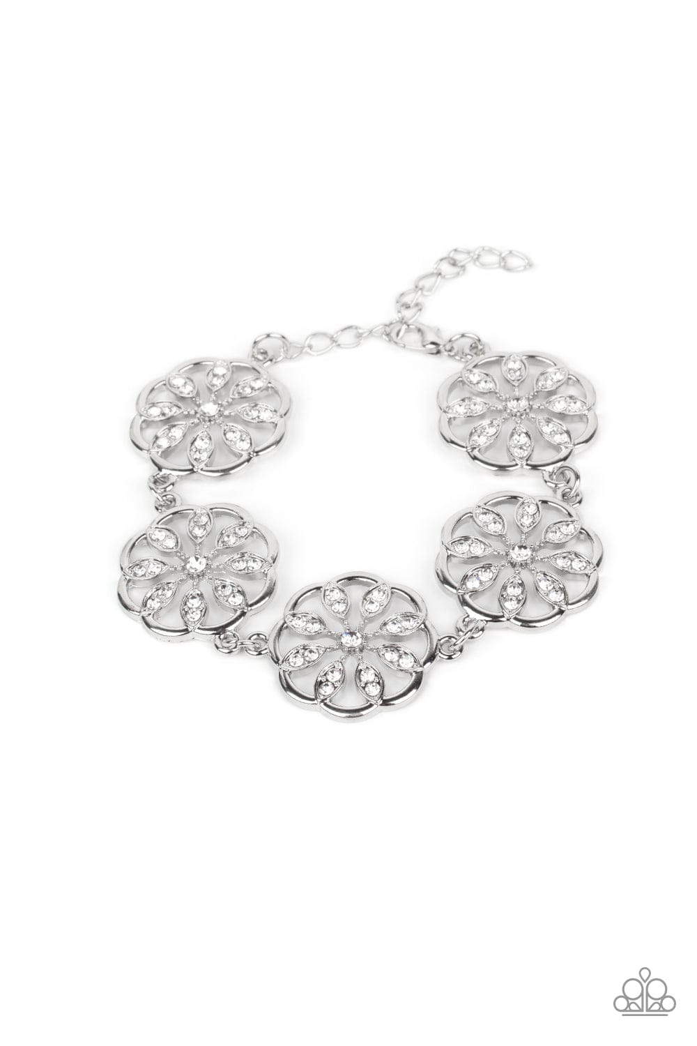 Paparazzi Accessories Jewelry Blooming Bling - White