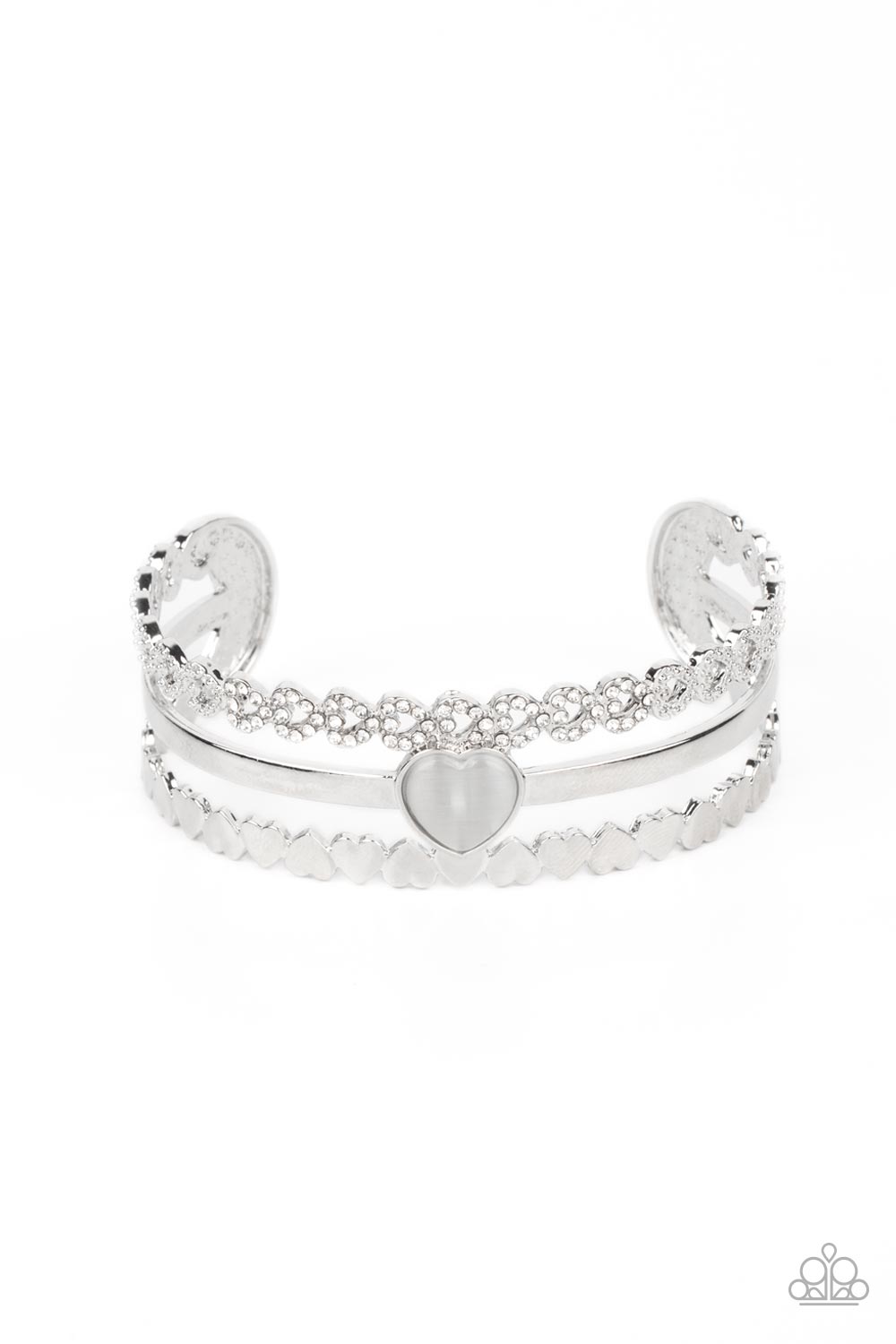 Paparazzi Accessories Jewelry You Win My Heart - White