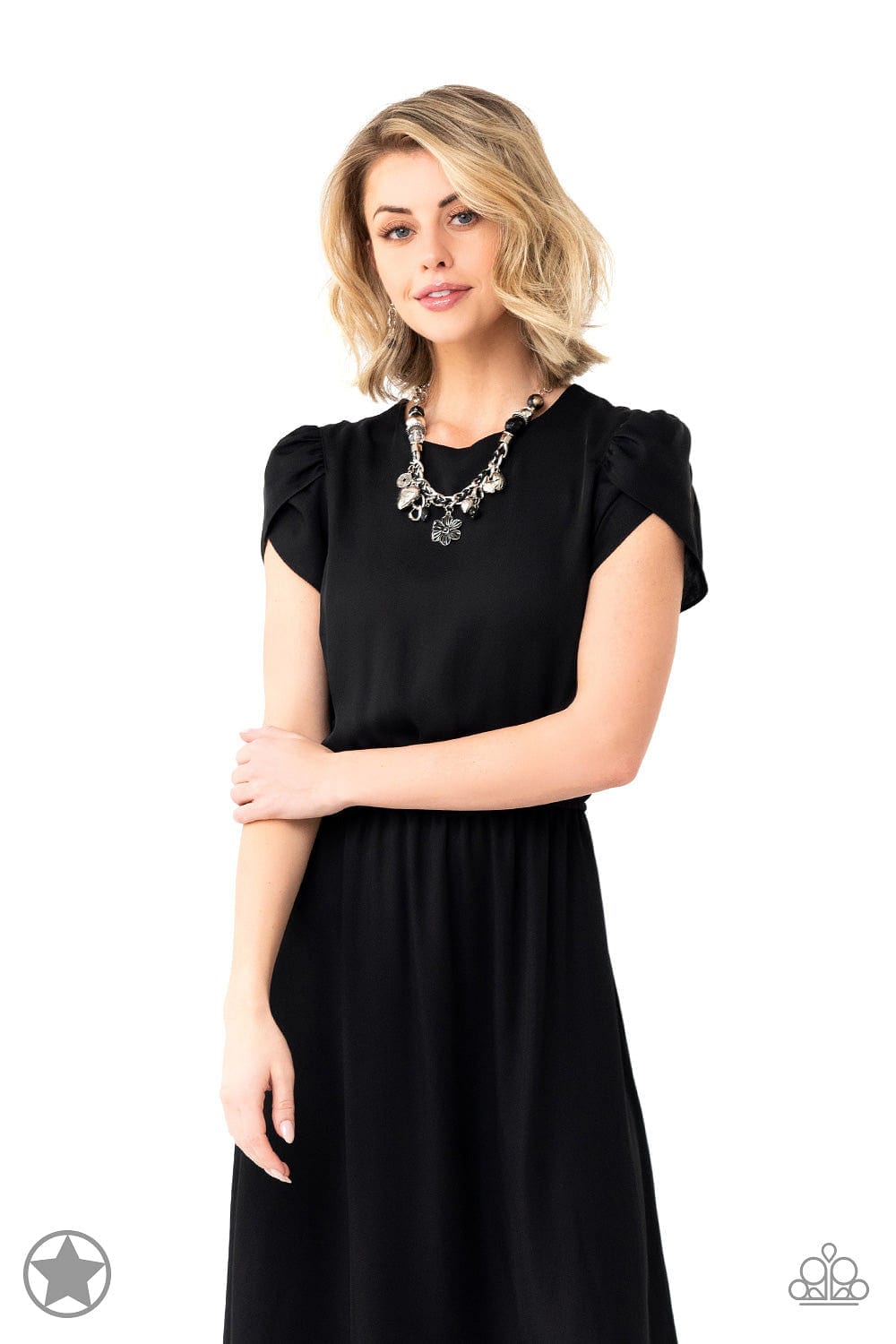 Paparazzi Accessories Necklace Charmed, I Am Sure - Black