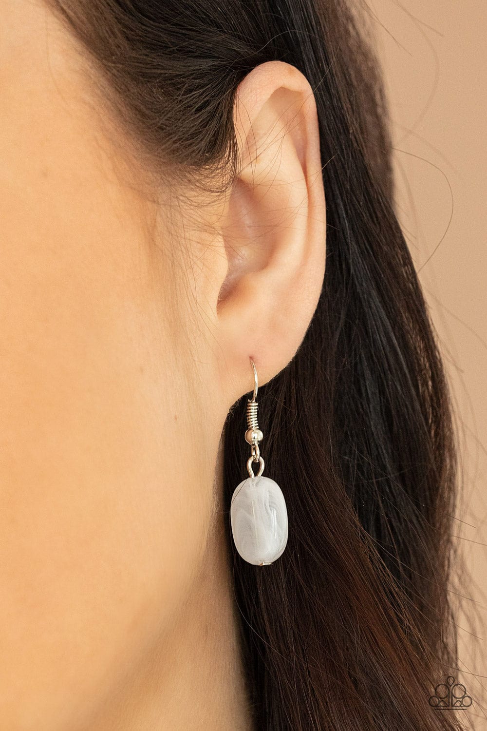 Paparazzi Accessories Necklace Cobble Creeks - White