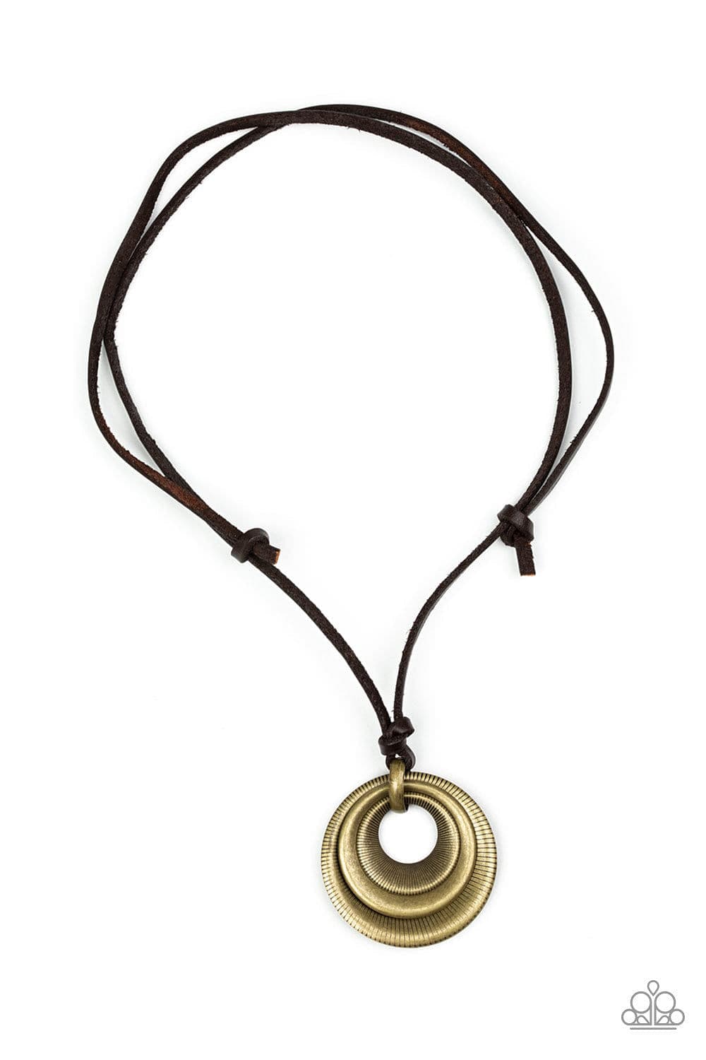 Paparazzi Accessories Necklace Desert Spiral - Brass