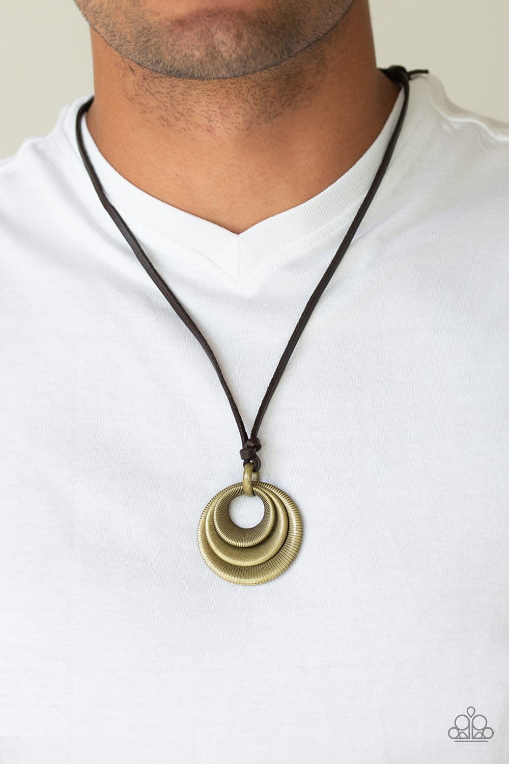 Paparazzi Accessories Necklace Desert Spiral - Brass