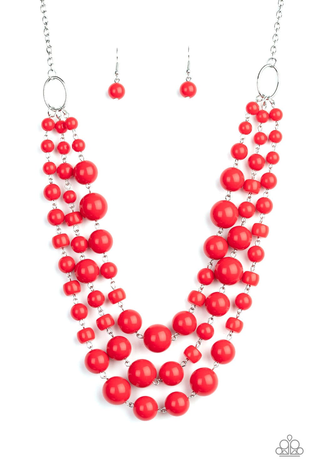 Paparazzi Accessories Necklace Everyone Scatter! - Red