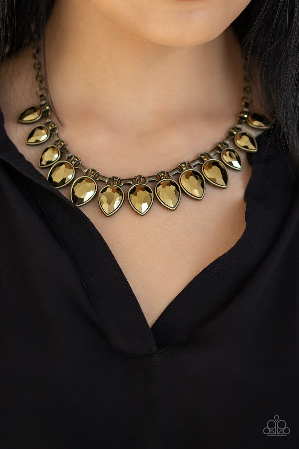 Paparazzi Accessories Necklace FEARLESS is More - Brass