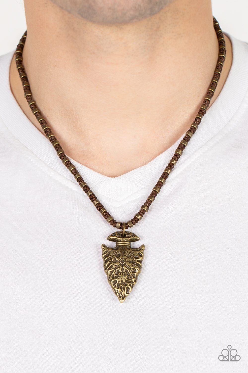 Paparazzi Accessories Necklace Get Your ARROWHEAD in the Game - Brass
