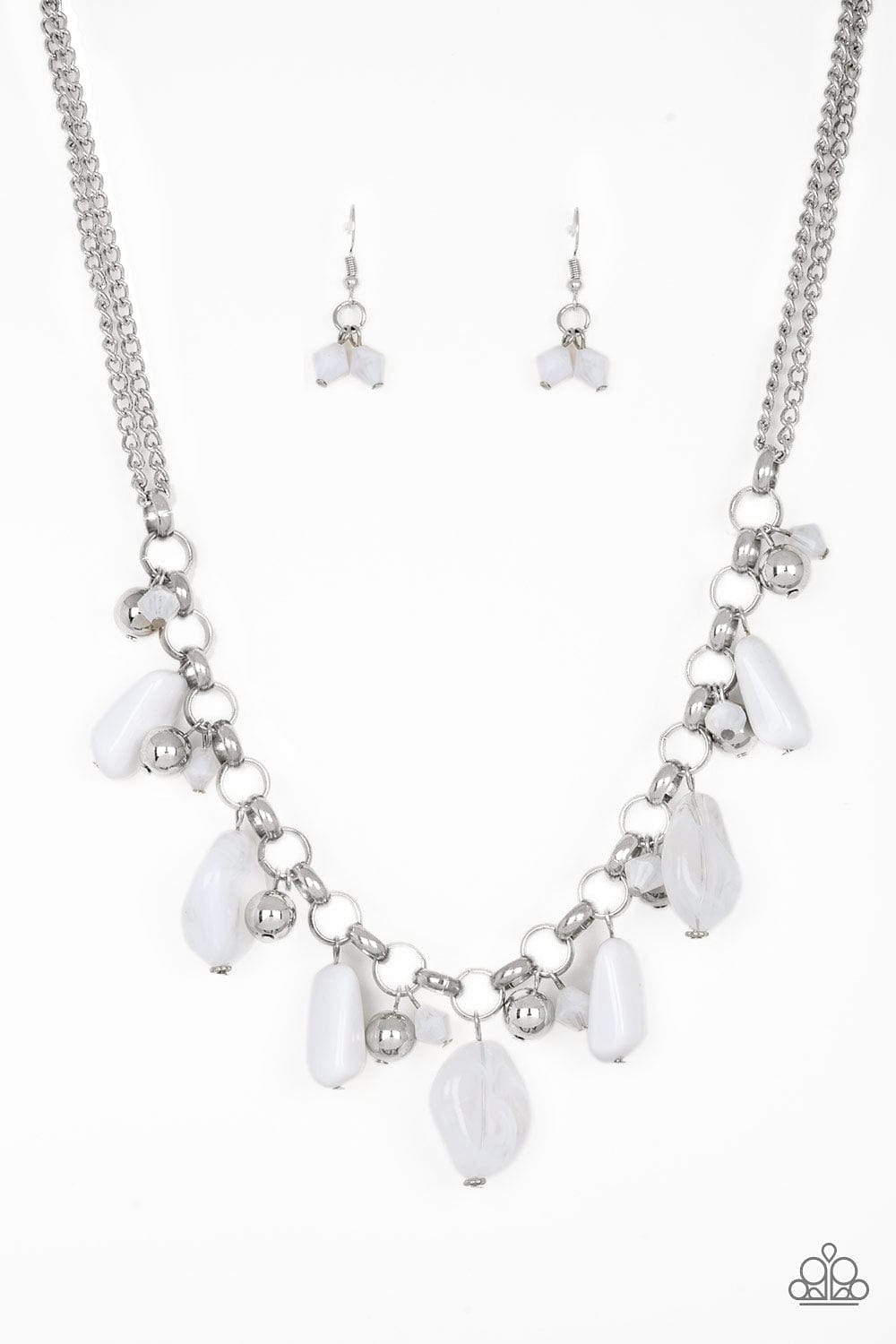Paparazzi Accessories Necklace Grand Canyon Grotto - White