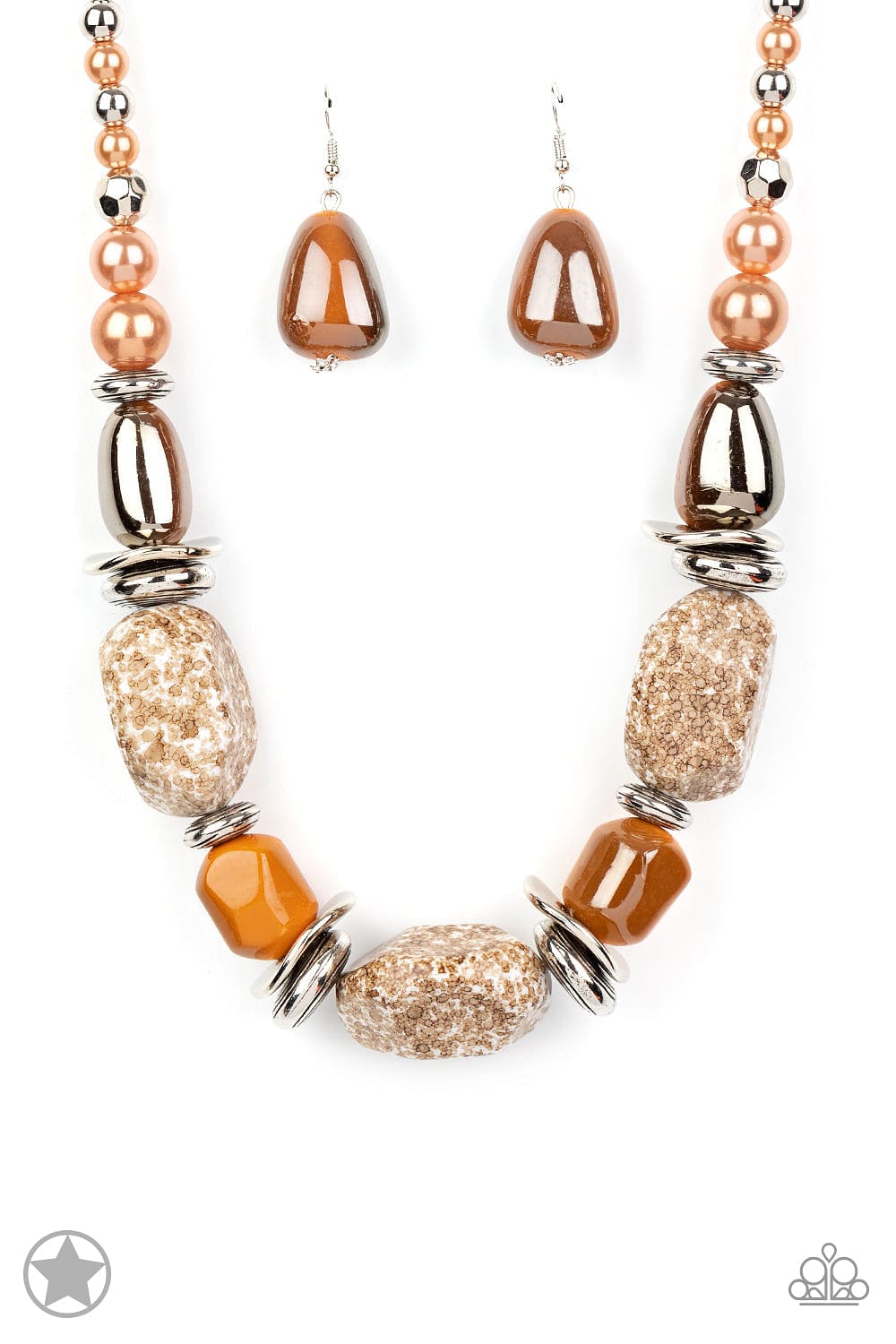 Paparazzi Accessories Necklace In Good Glazes - Peach