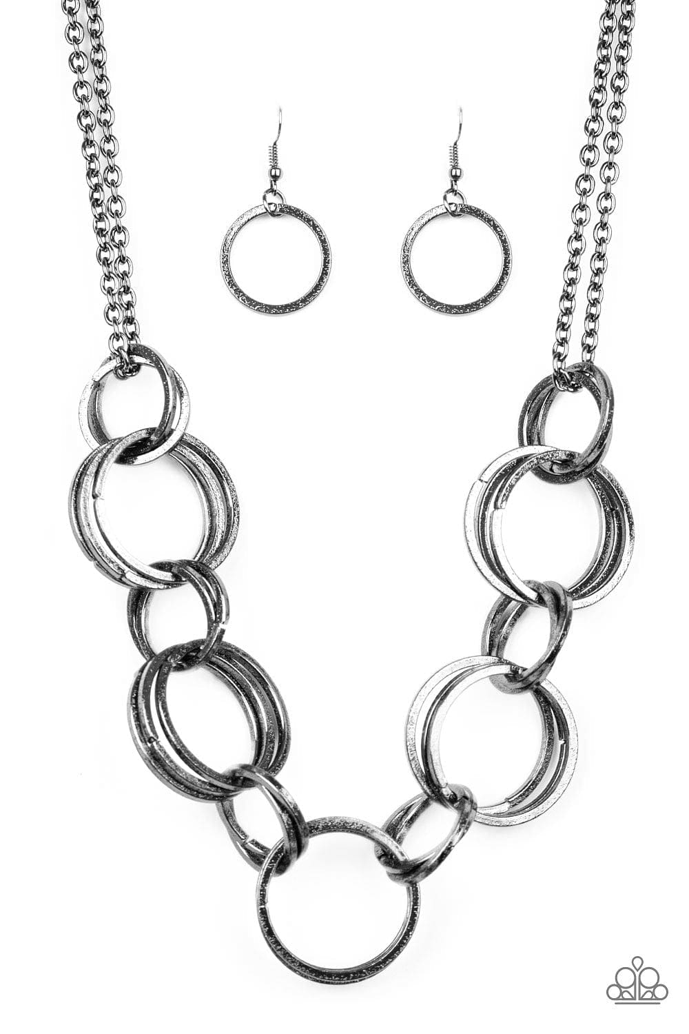 Paparazzi Accessories Necklace Jump Into The Ring - Black