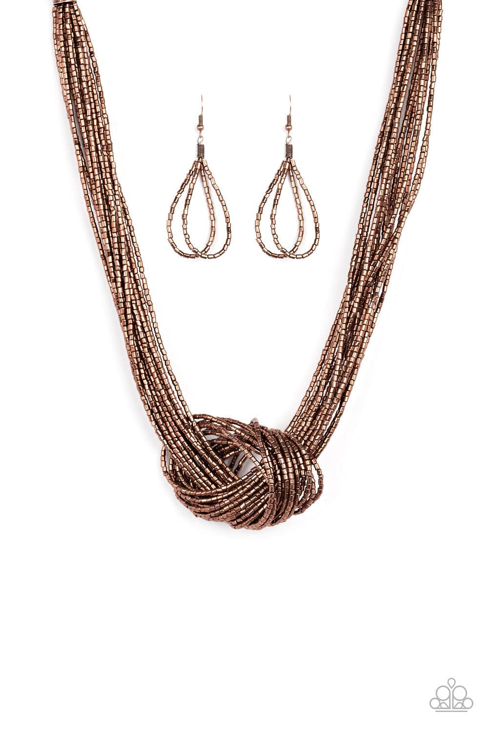 Paparazzi Accessories Necklace Knotted Knockout - Copper