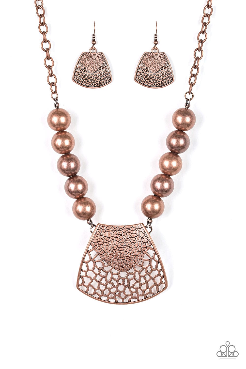 Paparazzi Accessories Necklace Large and In Charge - Copper