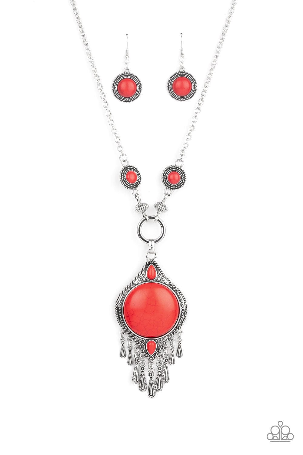 Paparazzi Accessories Necklace Majestic Mountaineer - Red