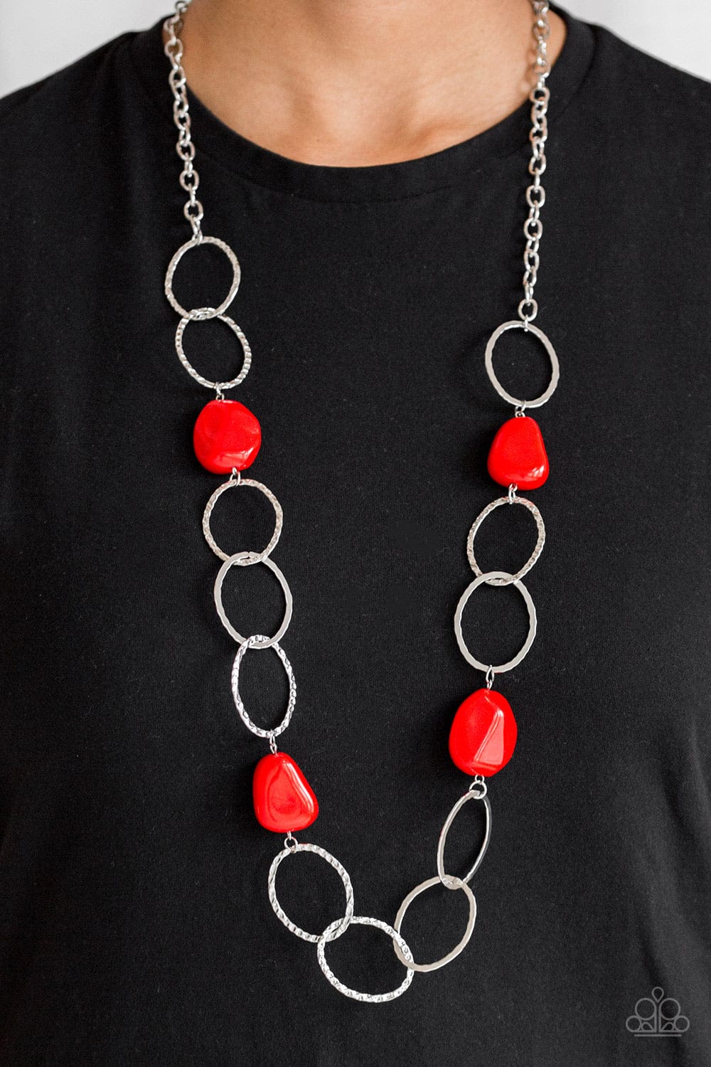 Paparazzi Accessories Necklace Modern Day Malibu - Red