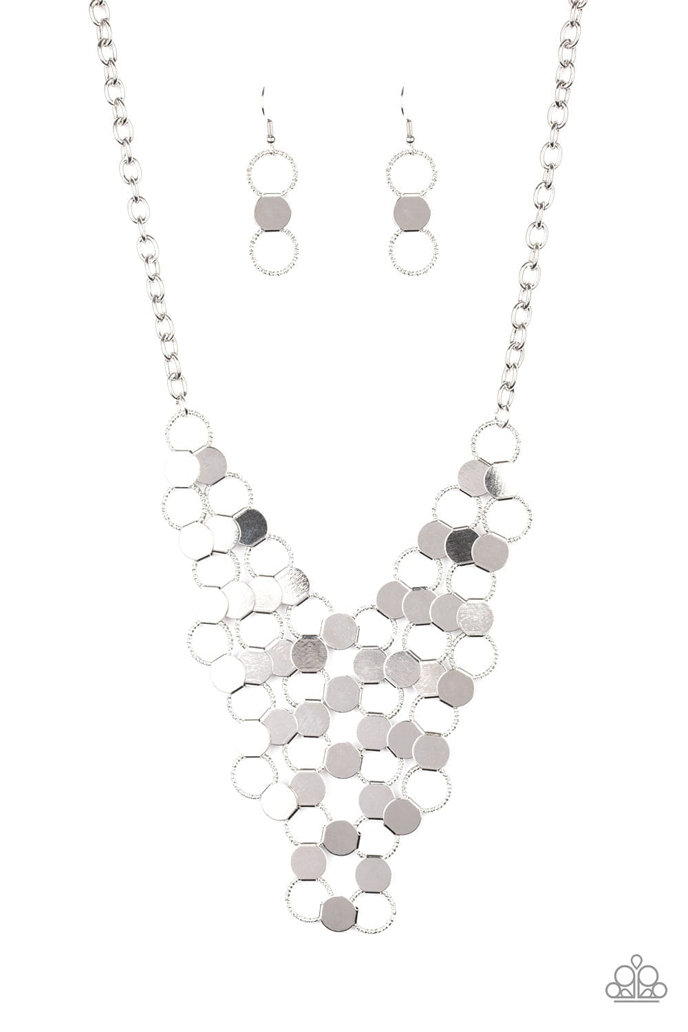 Paparazzi Accessories Necklace Net Result - Silver