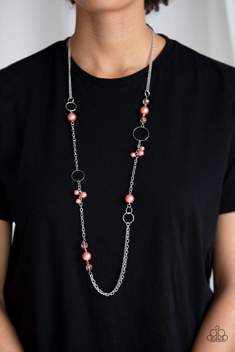 Paparazzi Accessories Necklace Pageant Princess - Orange