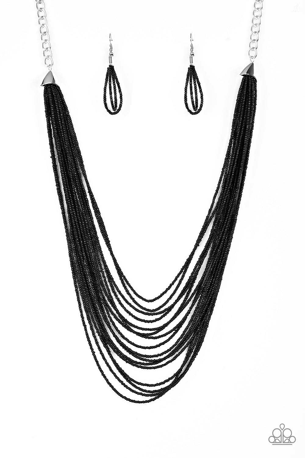 Paparazzi Accessories Necklace Peacefully Pacific - Black