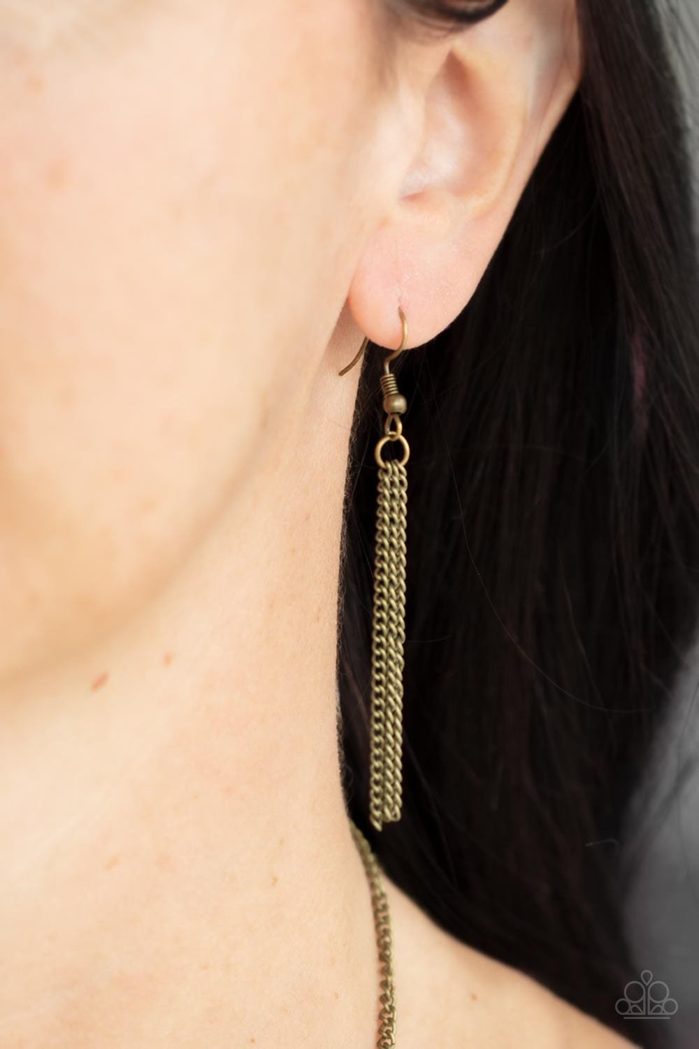 Paparazzi Accessories Necklace Pebble Me Pretty - Brass