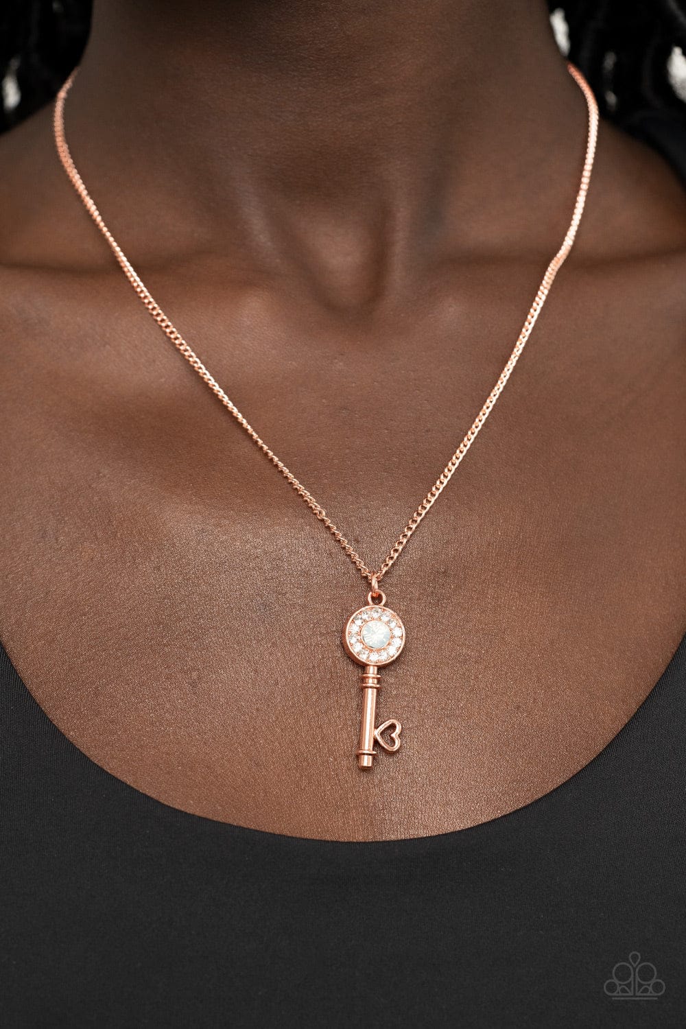 Paparazzi Accessories Necklace Prized Key Player - Copper