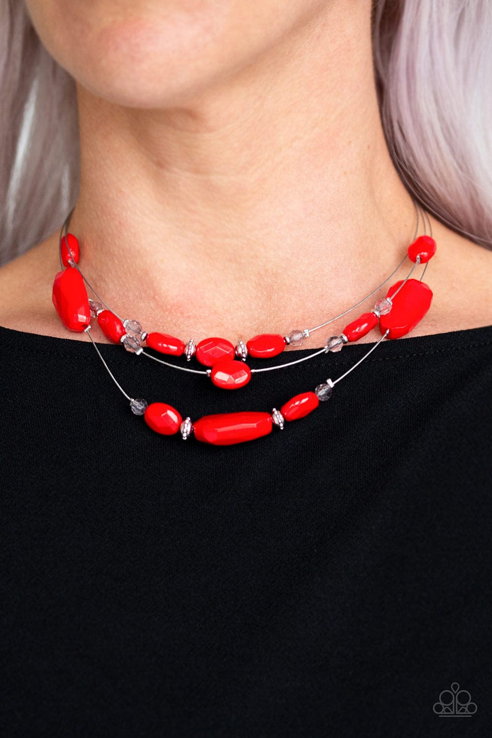 Paparazzi Accessories Necklace Radiant Reflections - Red