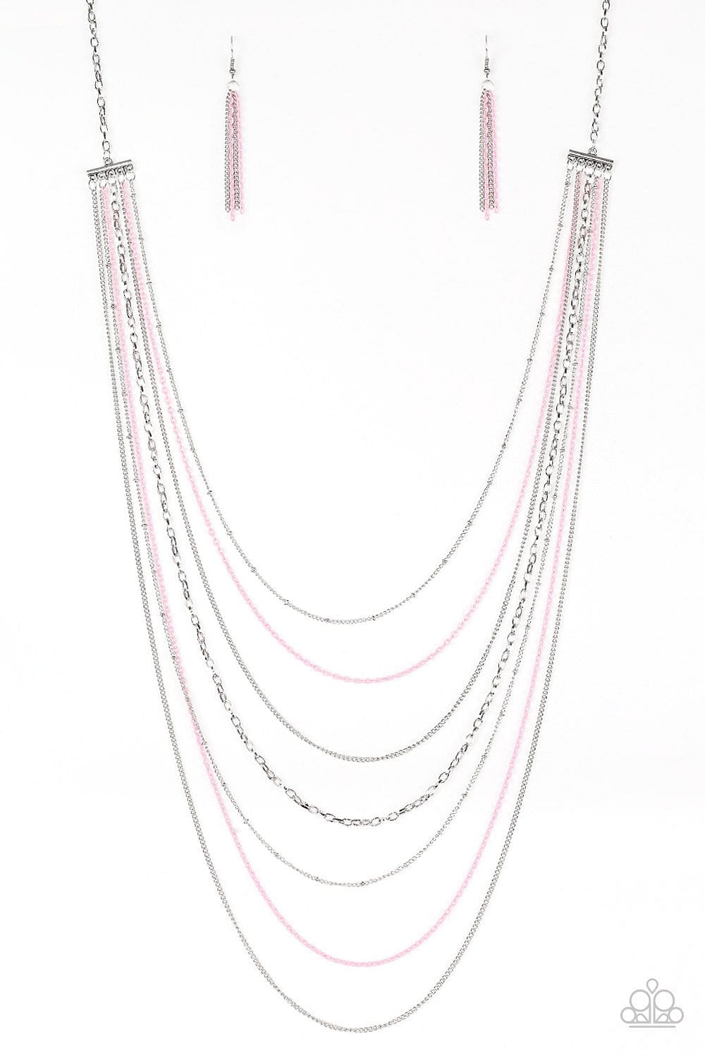 Paparazzi Accessories Necklace Radical Rainbows - Pink