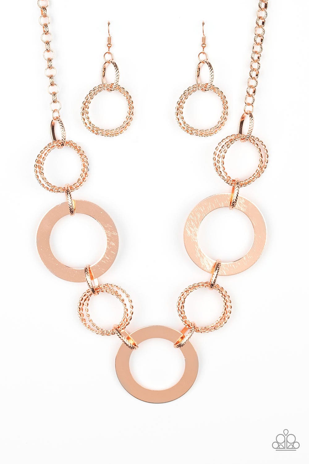 Paparazzi Accessories Necklace Ringed in Radiance - Copper