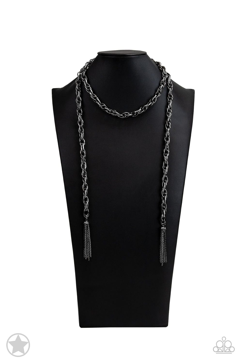 Paparazzi Accessories Necklace SCARFed for Attention - Gunmetal