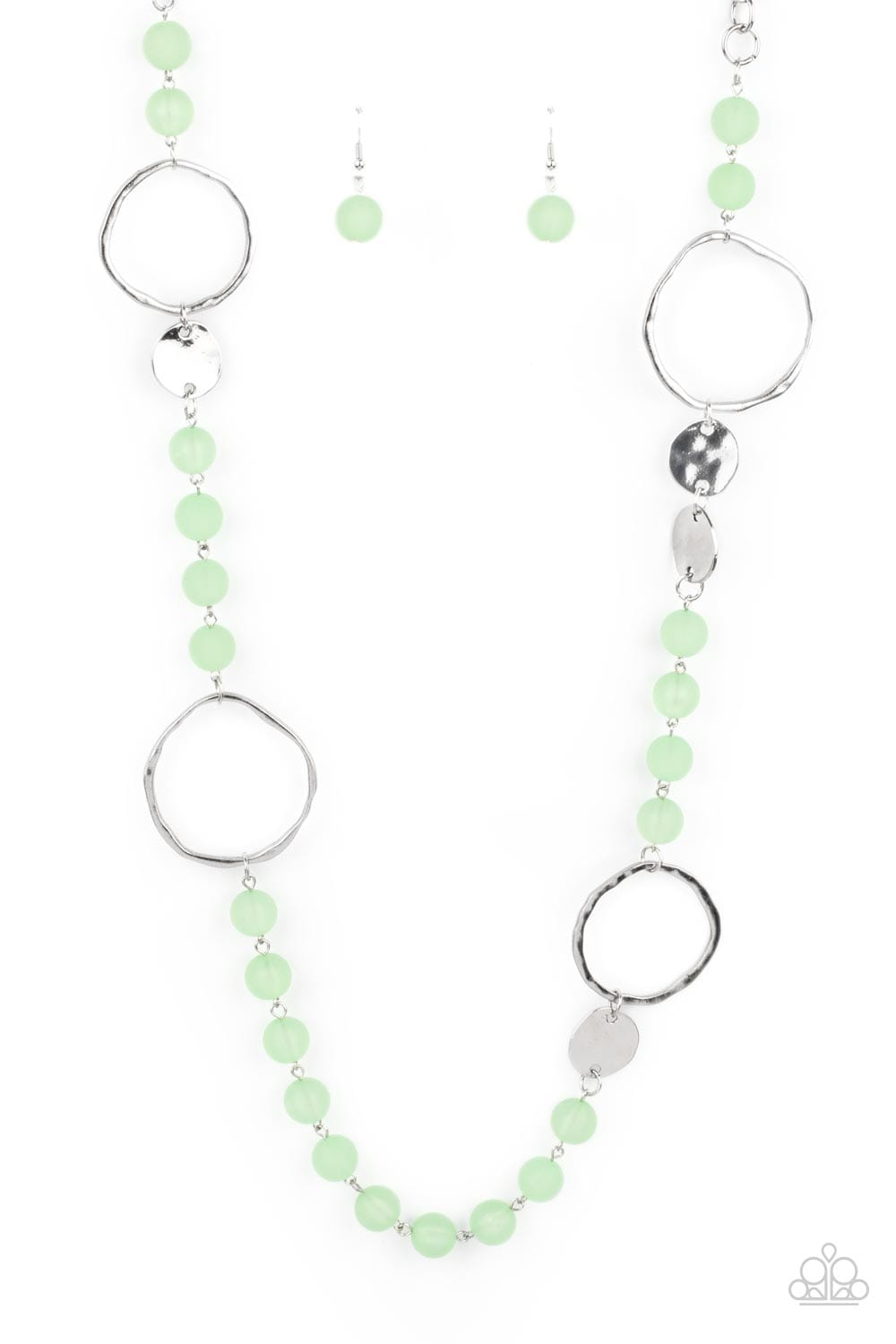 Paparazzi Accessories Necklace Sea Glass Wanderer - Green