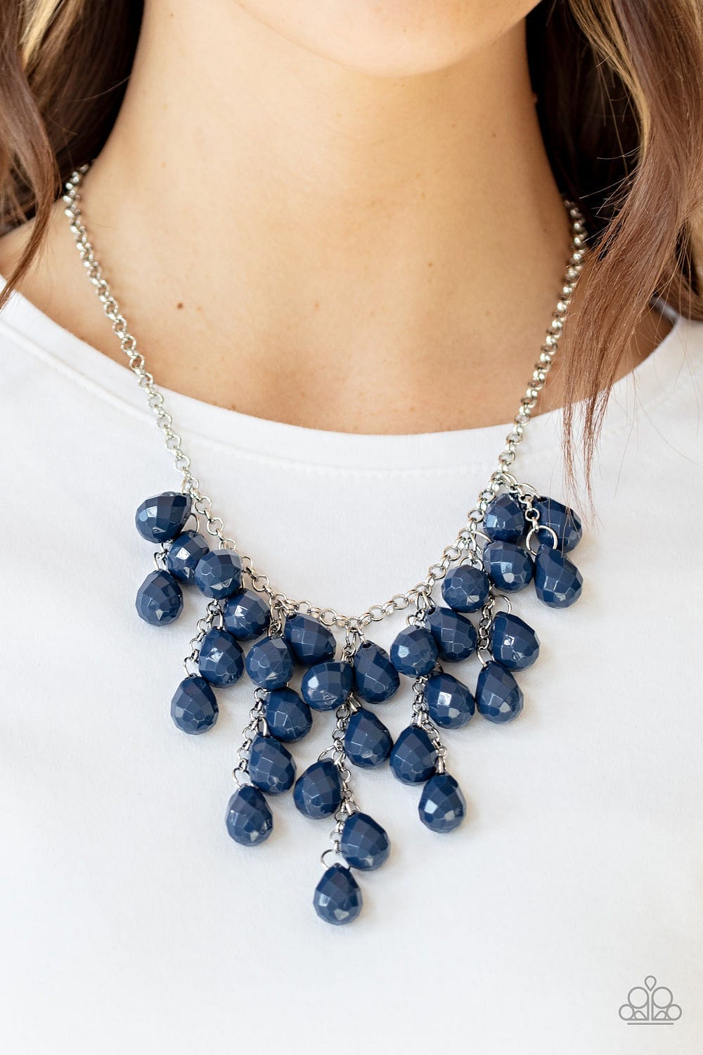 Paparazzi Accessories Necklace Serenely Scattered - Blue