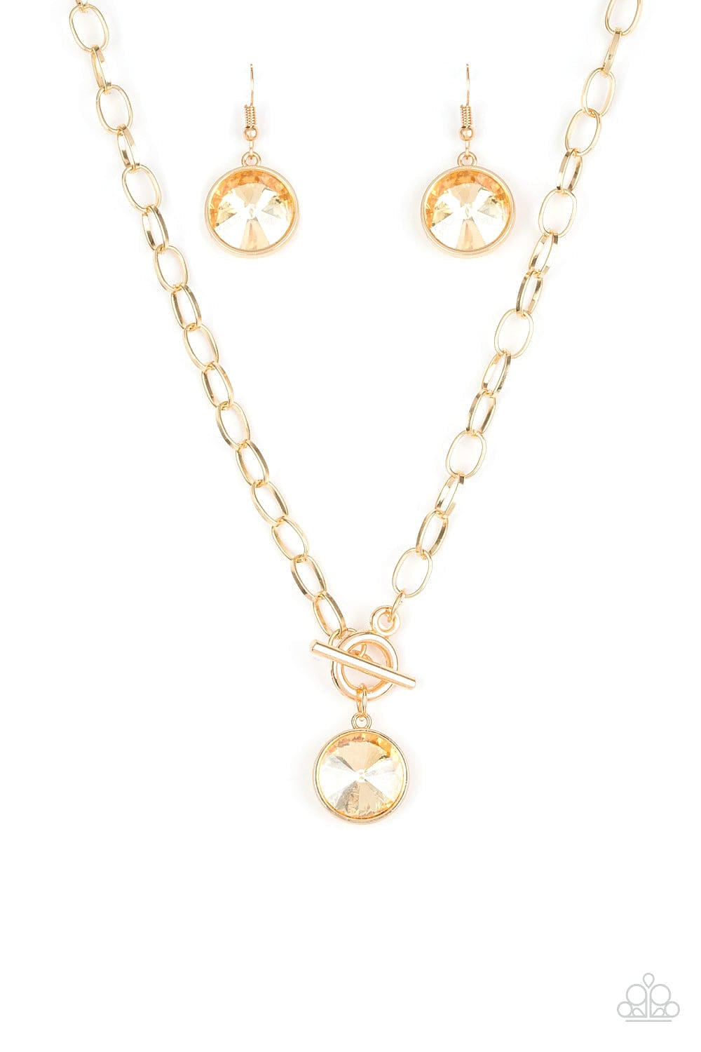 Paparazzi Accessories Necklace She Sparkles On - Gold