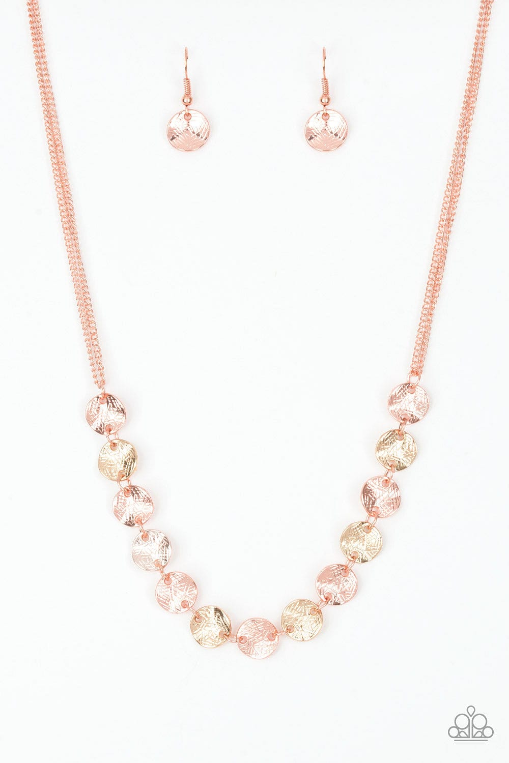 Paparazzi Accessories Necklace Simple Sheen - Copper
