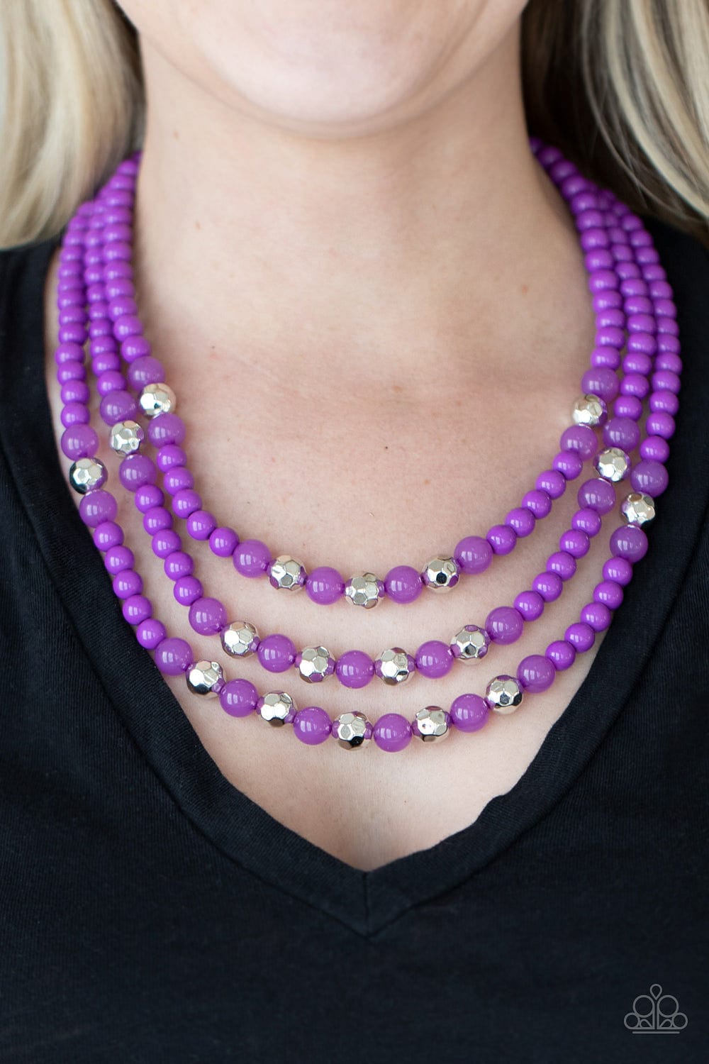 Paparazzi Accessories Necklace STAYCATION All I Ever Wanted - Purple