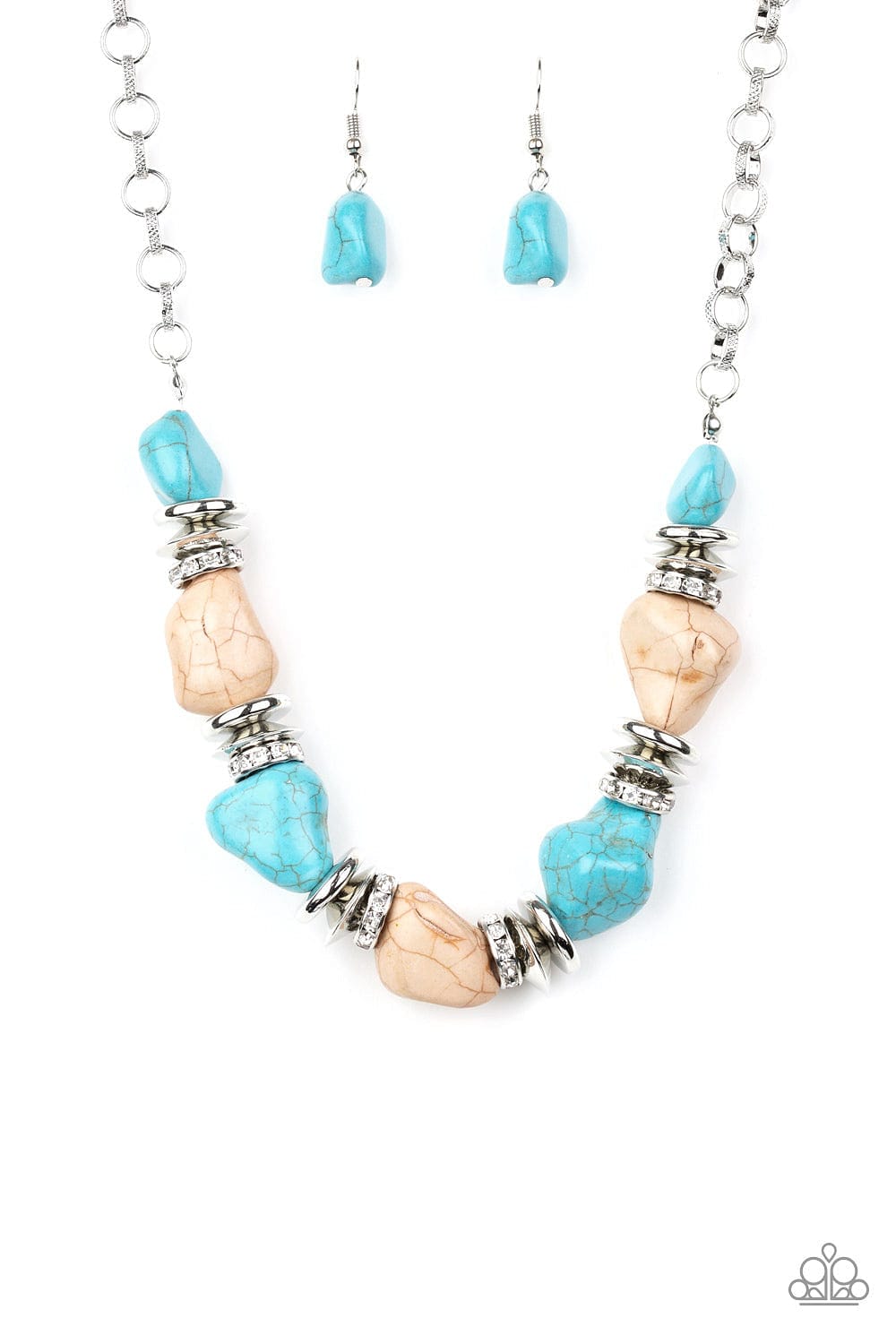 Paparazzi Accessories Necklace Stunningly Stone Age - Multi