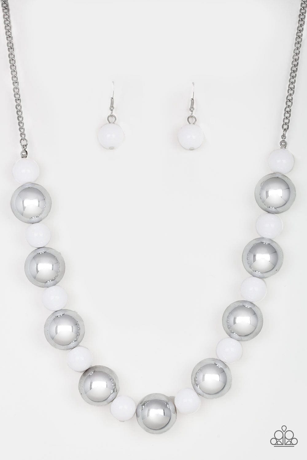 Paparazzi Accessories Necklace Top Pop - White