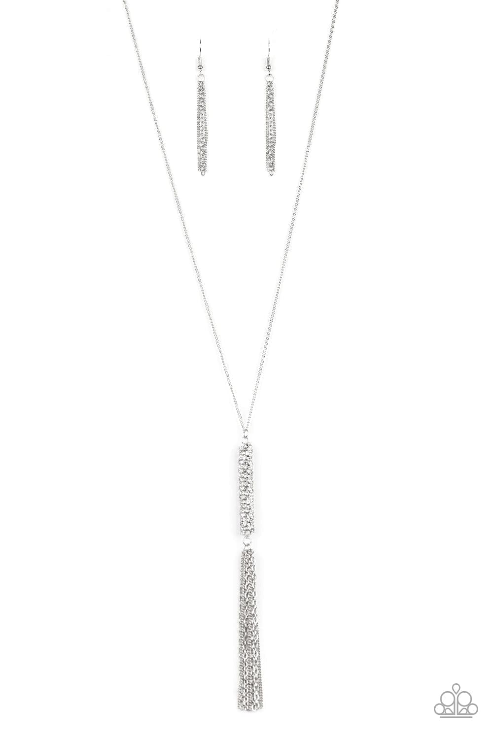 Paparazzi Accessories Necklace Towering Twinkle - White