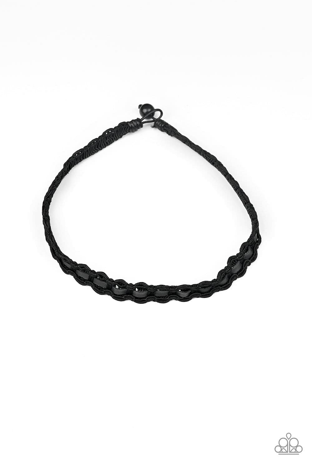 Paparazzi Accessories Necklace Track Tracker - Black
