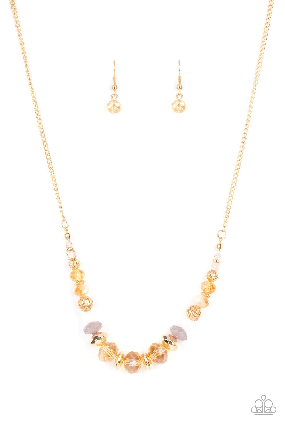Paparazzi Accessories Necklace Turn Up The Tea Lights - Gold