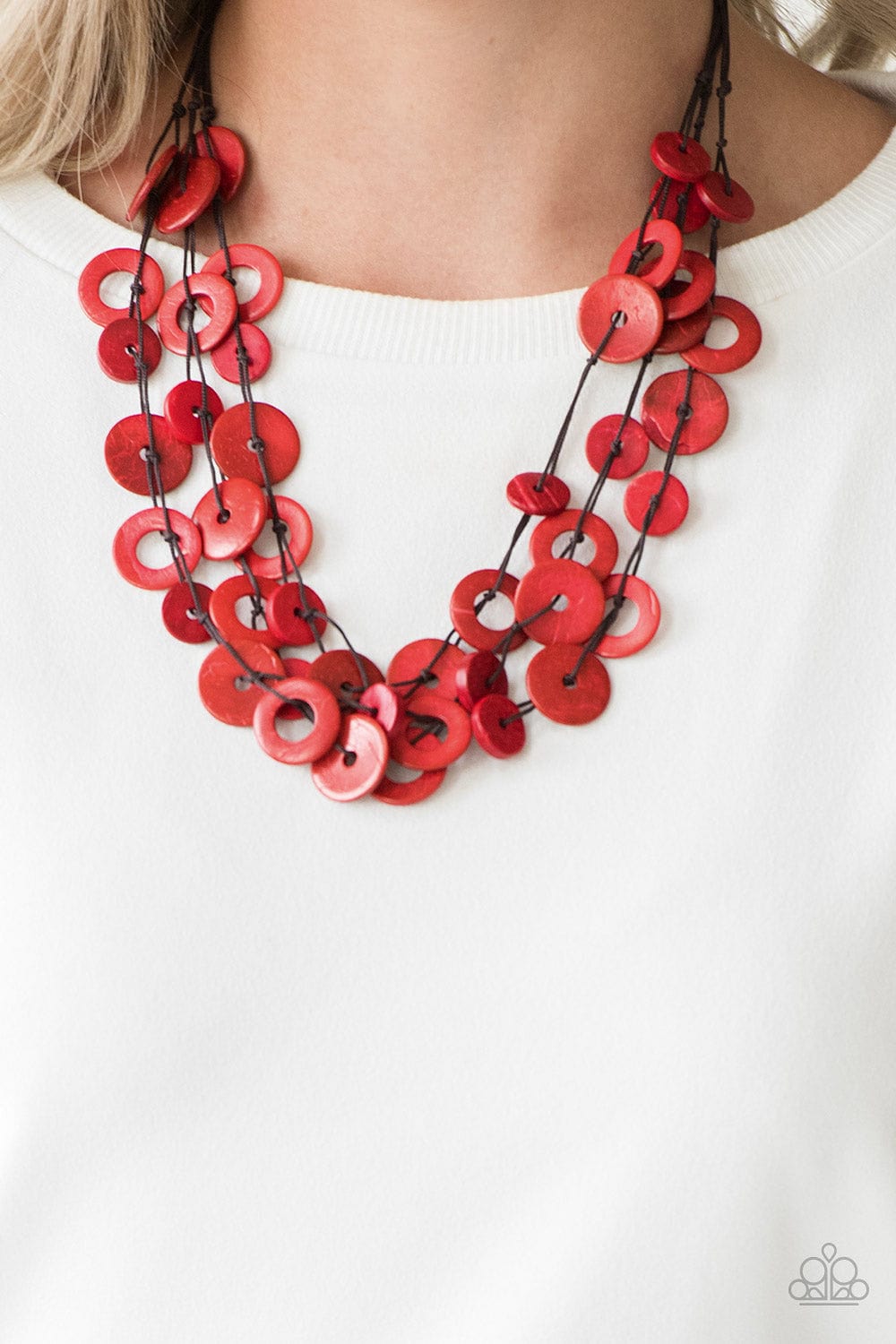 Paparazzi Accessories Necklace Wonderfully Walla Walla - Red