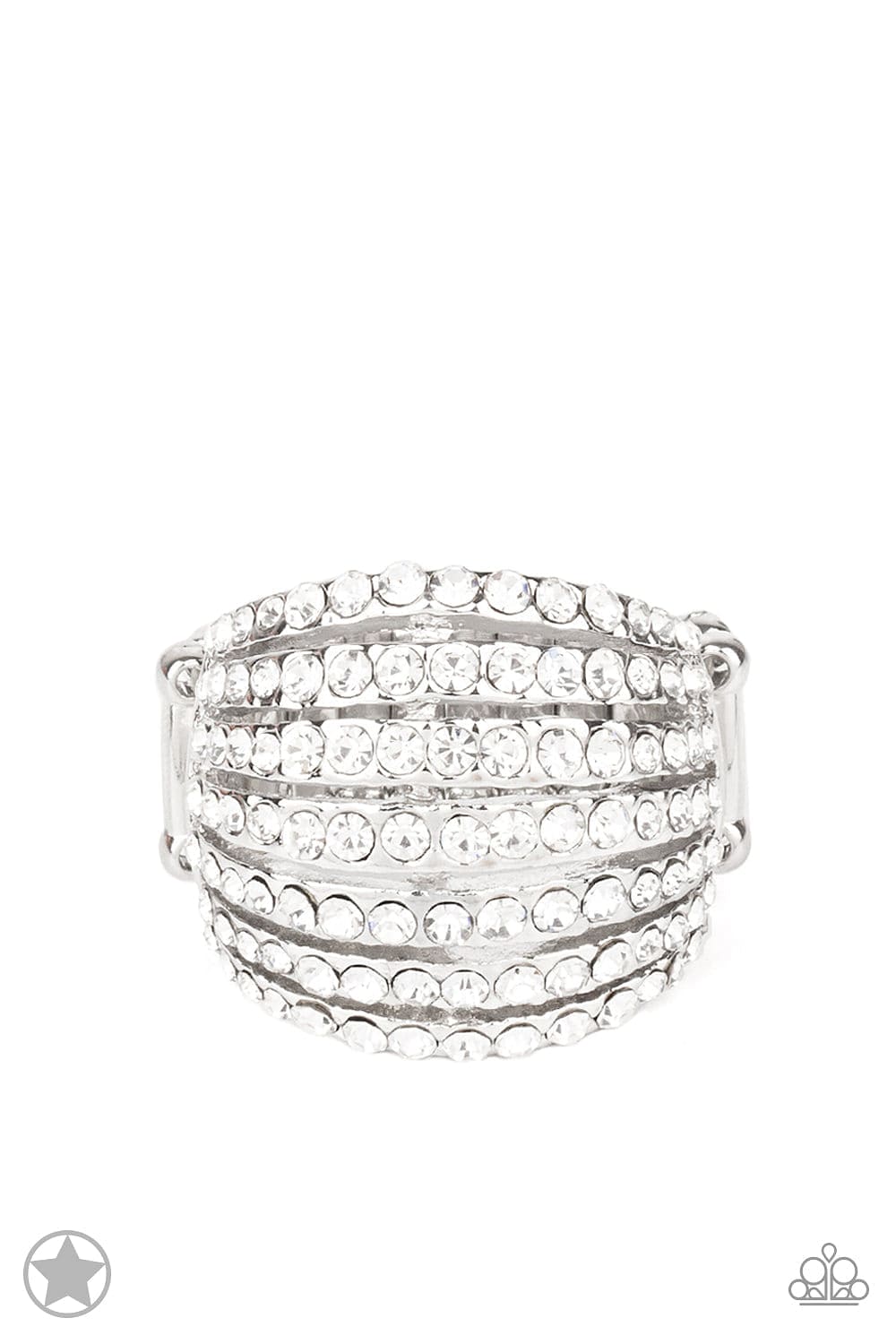 Paparazzi Accessories Ring Blinding Brilliance - White