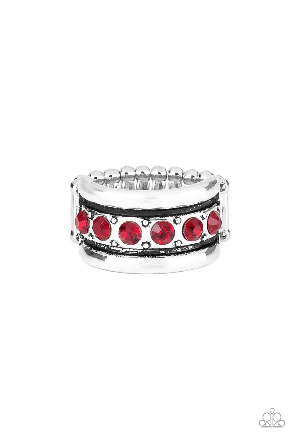 Paparazzi Accessories Ring Dauntless Shine - Red