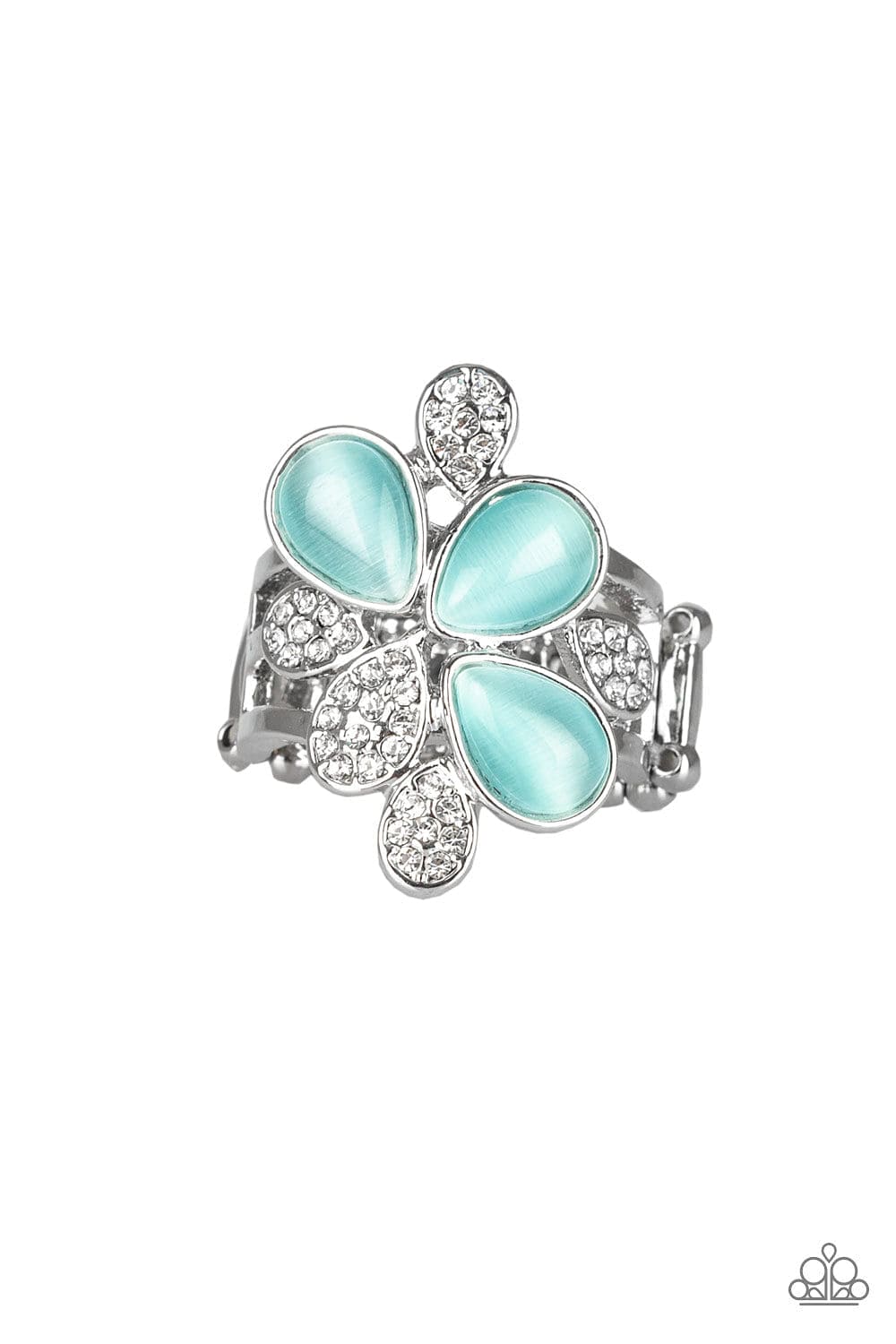 Paparazzi Accessories Ring Diamond Daises - Blue